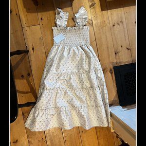 Hillhouse Gold and white floral dress